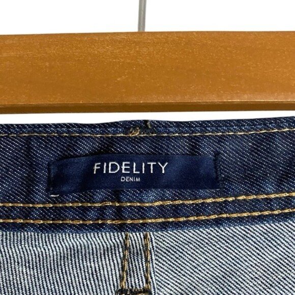 Fidelity Women's Medium Indigo Mila Cuff Mid Rise Skinny Denim Jean - Picture 4 of 9